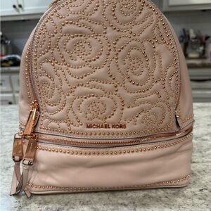 Michael Kors Blush Rose Studded Backpack